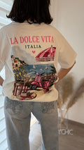 T-shirt Dolce Vita strass
