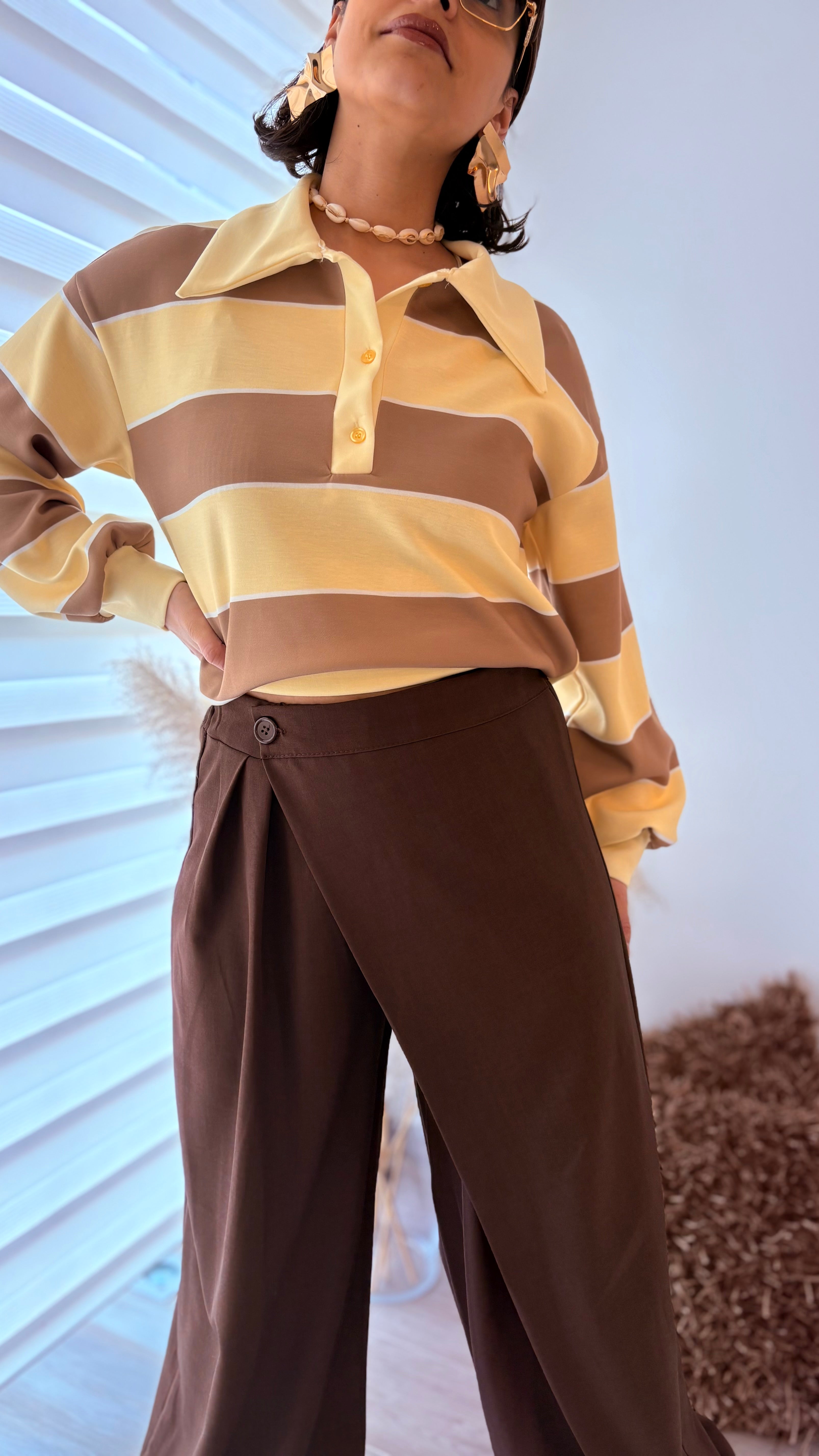 Pantalon ballon asymétrique