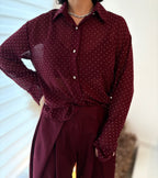 Chemisier transparent à strass