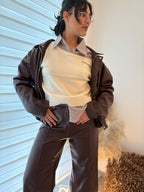 Pull épaule tombante