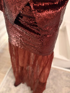 Ensemble gilet & jupe à paillettes